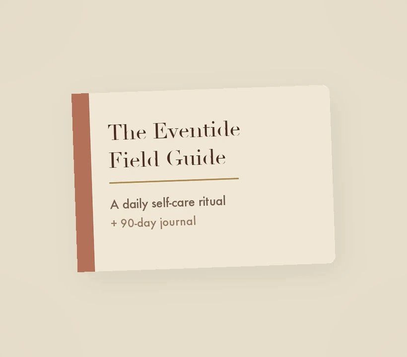 The printed Eventide field guide and journal